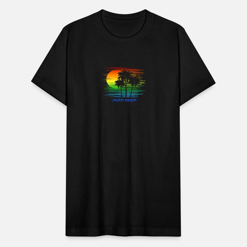 South Beach Miami Florida LGBTQ Rainbow Flag