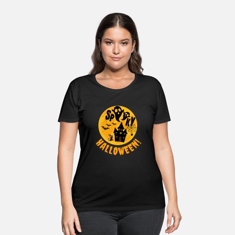 Spooky, Haunted House, Cat, Ghosts Halloween Shirt