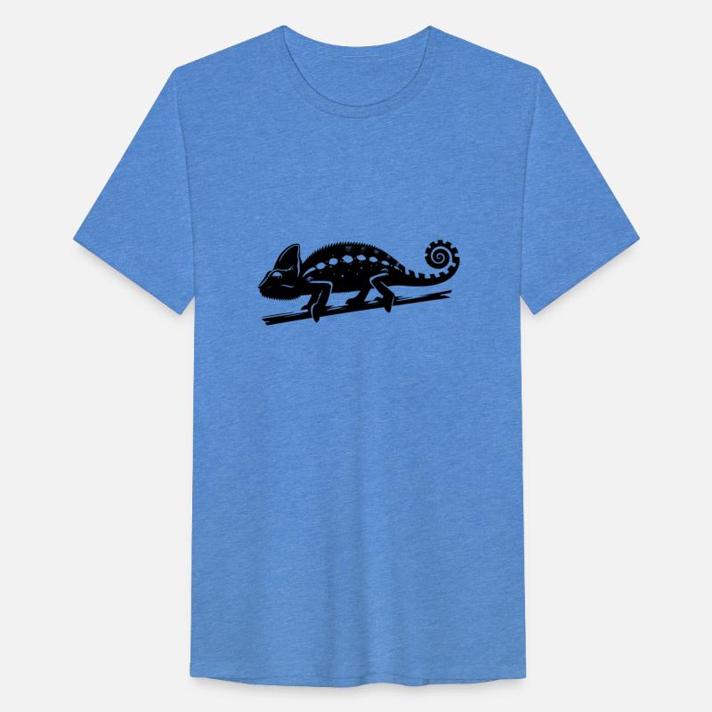 Spotted Chameleon Runs Across A Branch