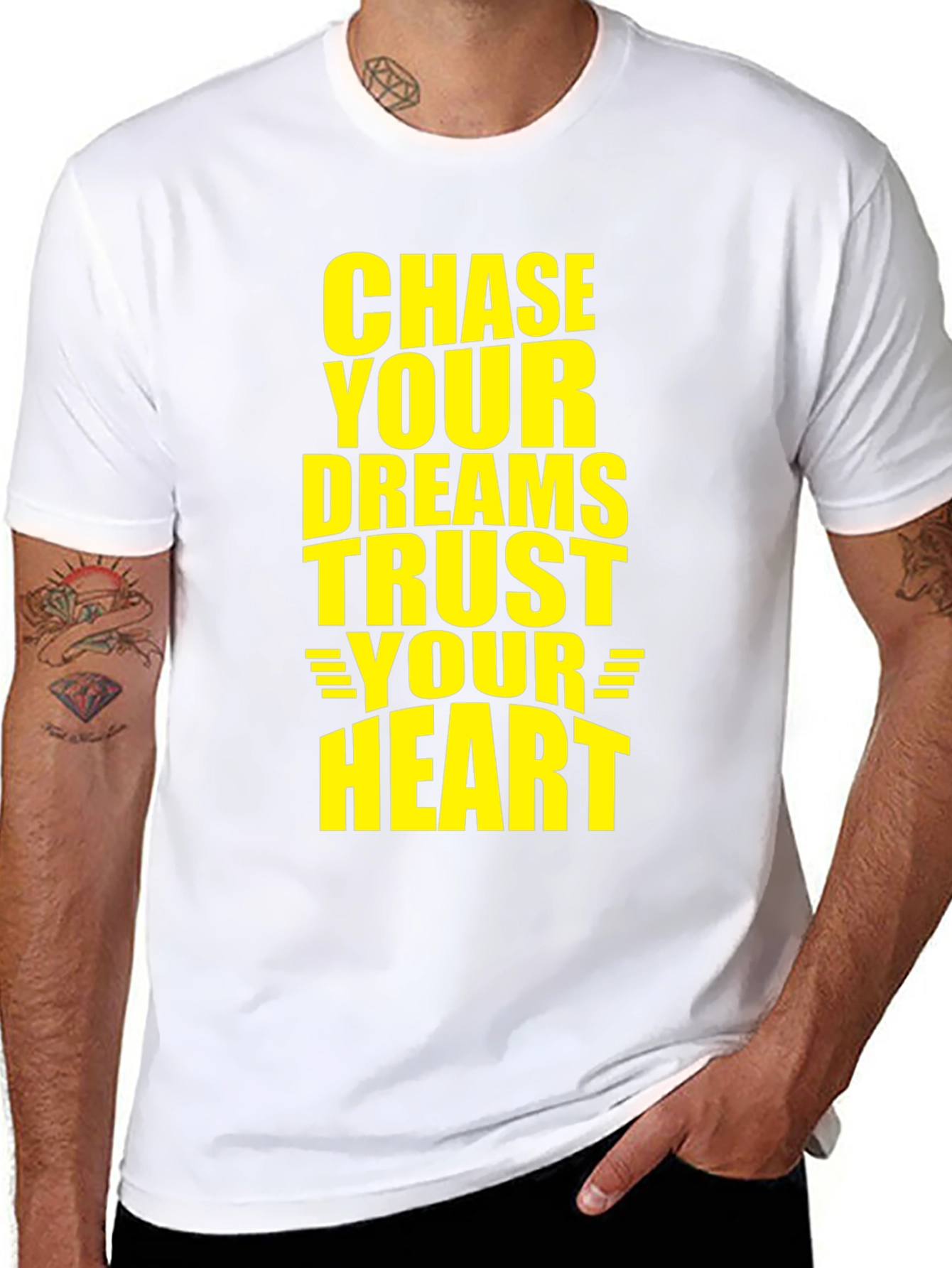 Chase Your Dreams Trust Your Heart Graphic Tee