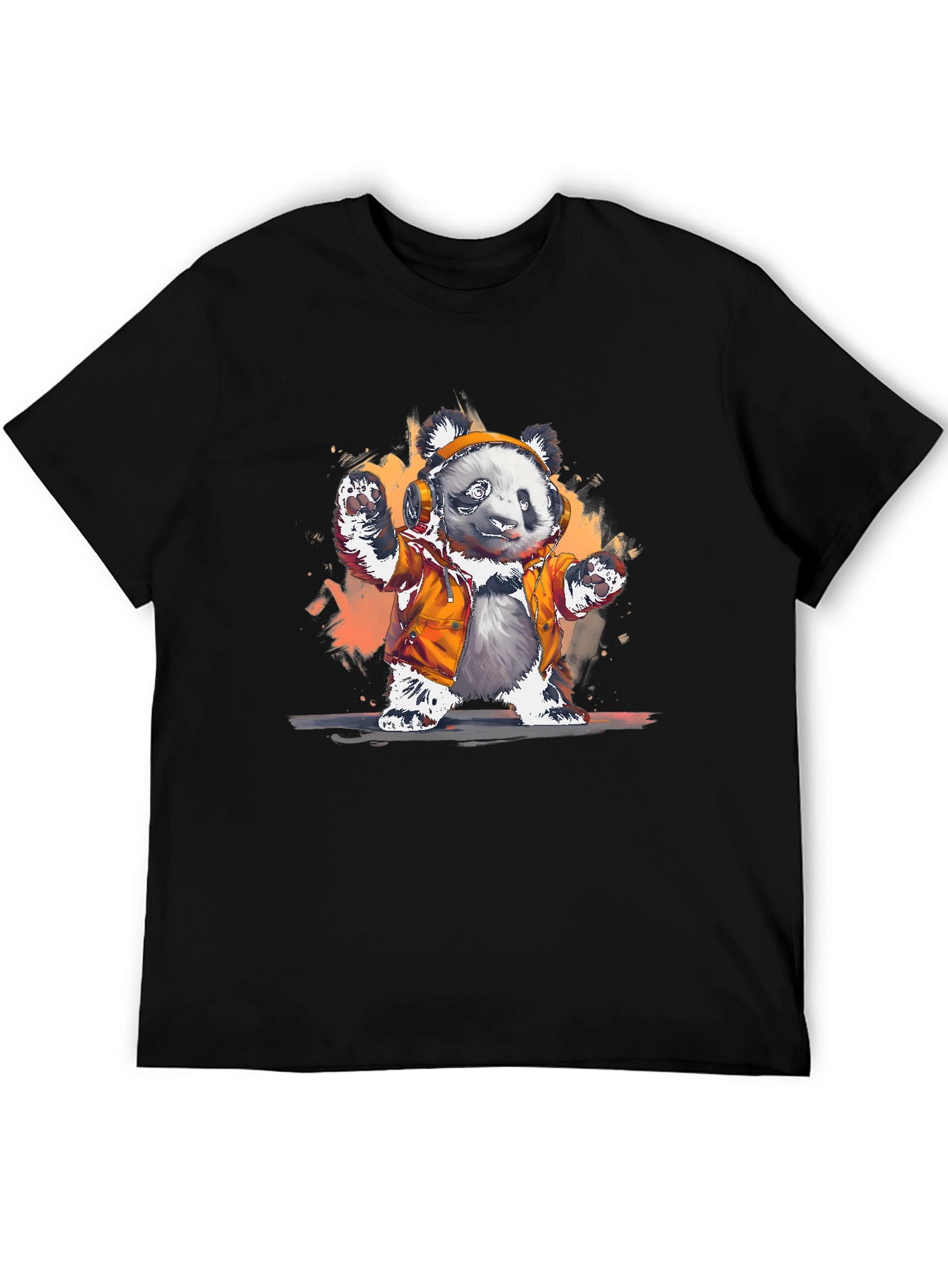 Panda DJ Graphic T-Shirt - Cool Animal Tee