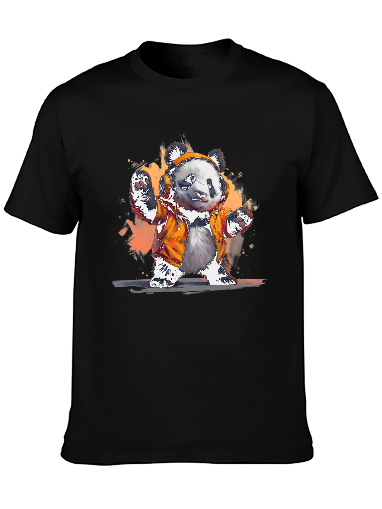 Panda DJ Graphic T-Shirt - Cool Animal Tee