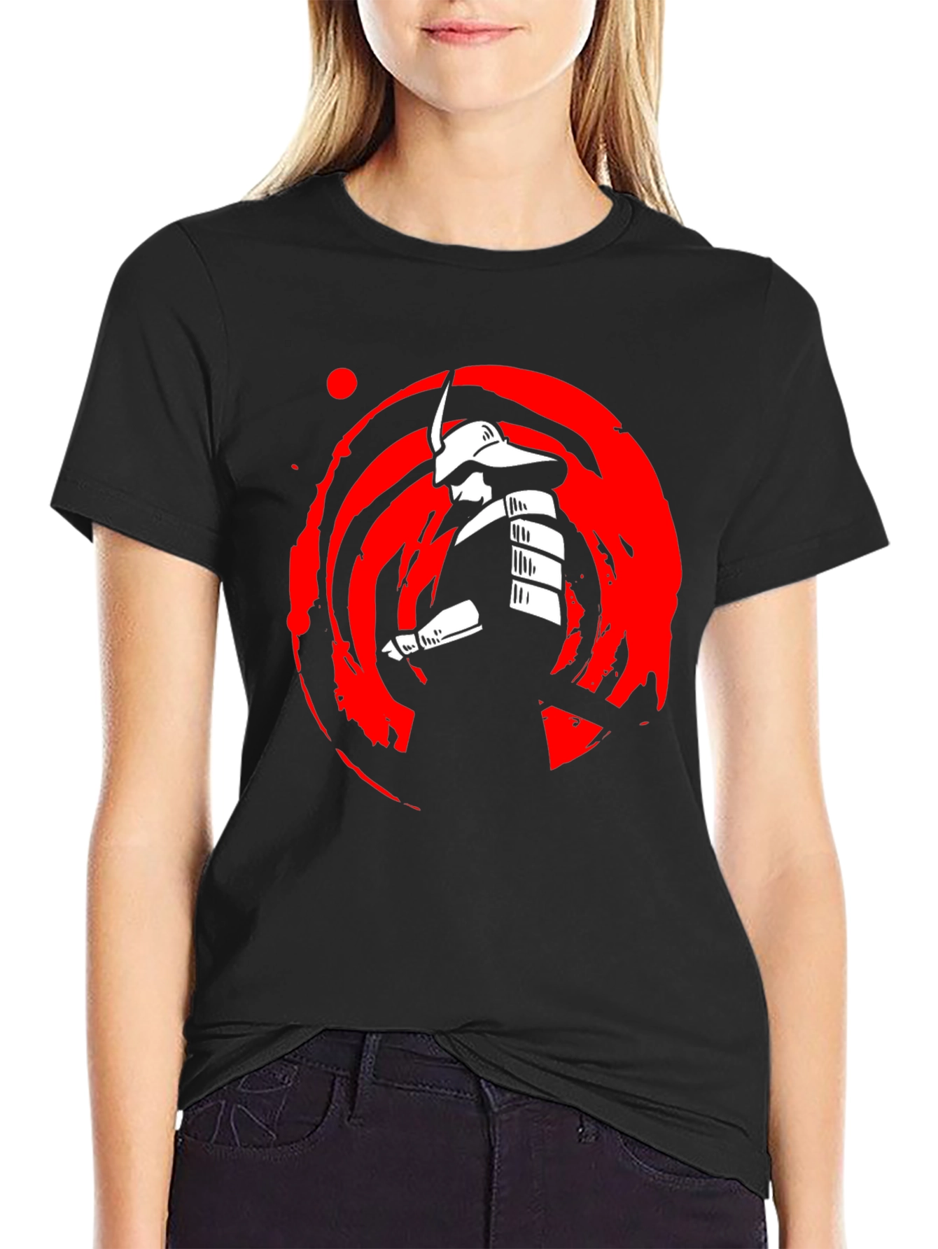 Samurai Graphic Black T-Shirt