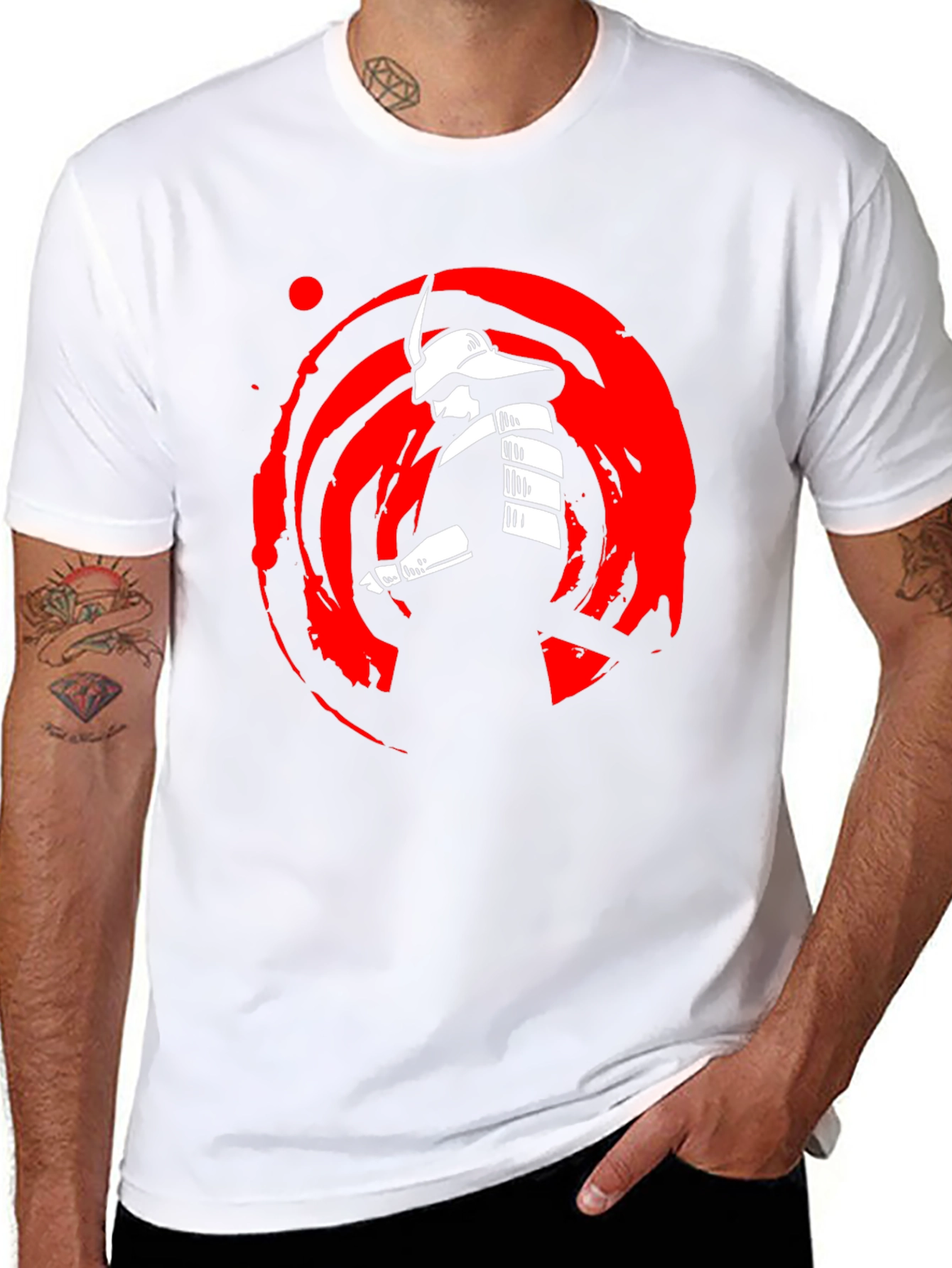 Samurai Graphic Black T-Shirt