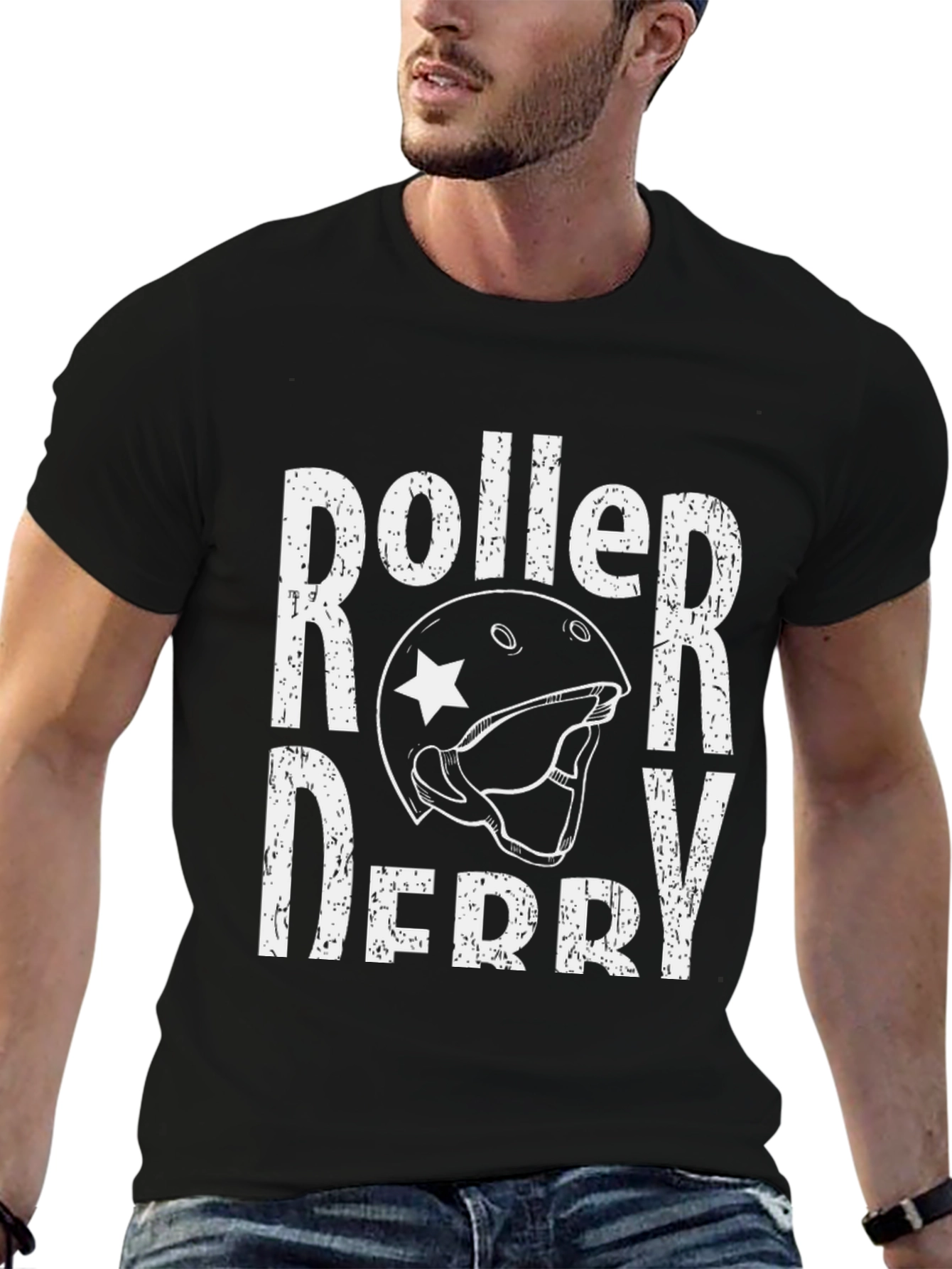Roller Derby Graphic Tee - Unisex Black T-Shirt