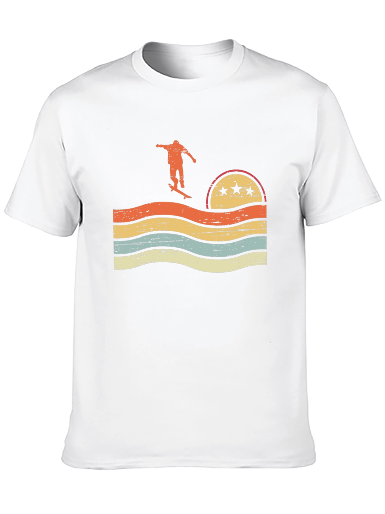 Retro Skater Graphic T-Shirt - Black
