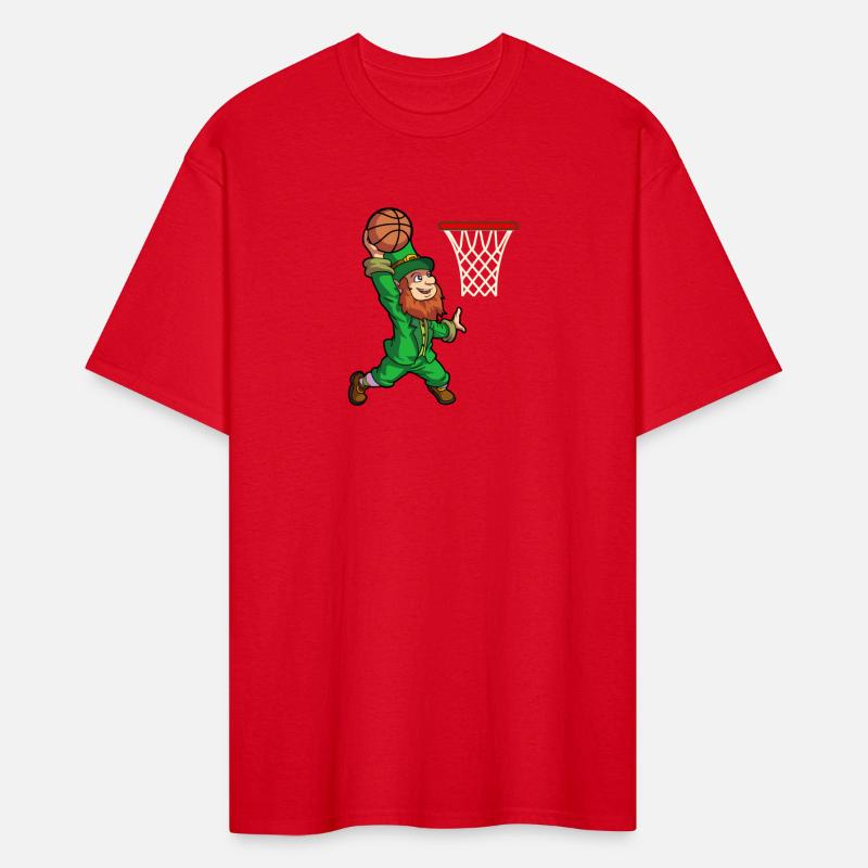 St PatricDay Basketball Dunk Leprechaun