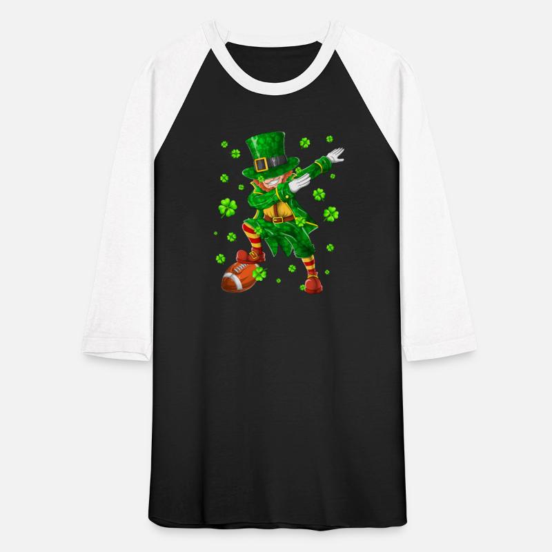 St Patricks Day Football Dabbing Leprechaun