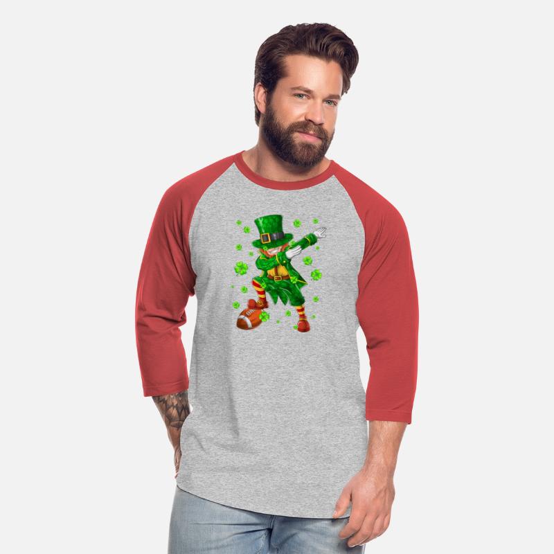 St Patricks Day Football Dabbing Leprechaun