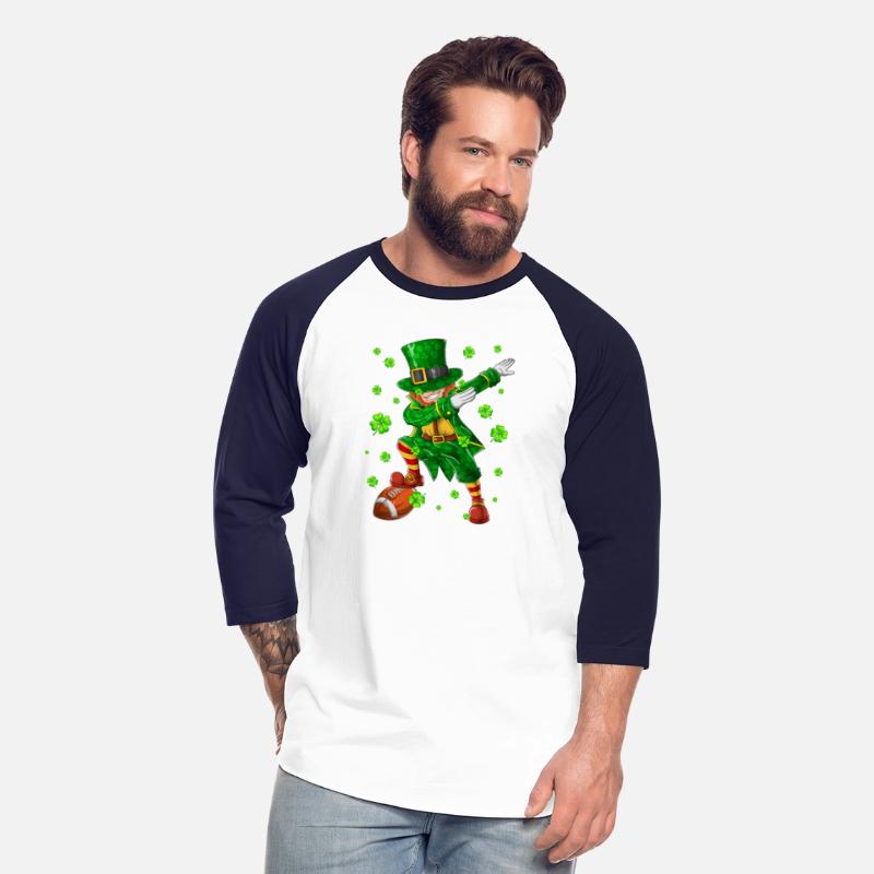 St Patricks Day Football Dabbing Leprechaun