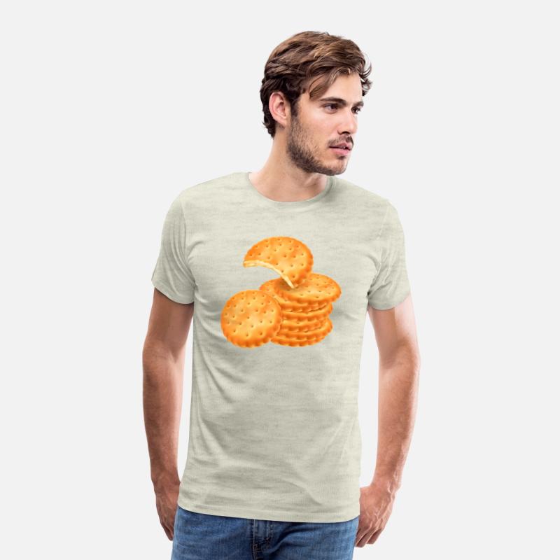 Stack of Round Crackers