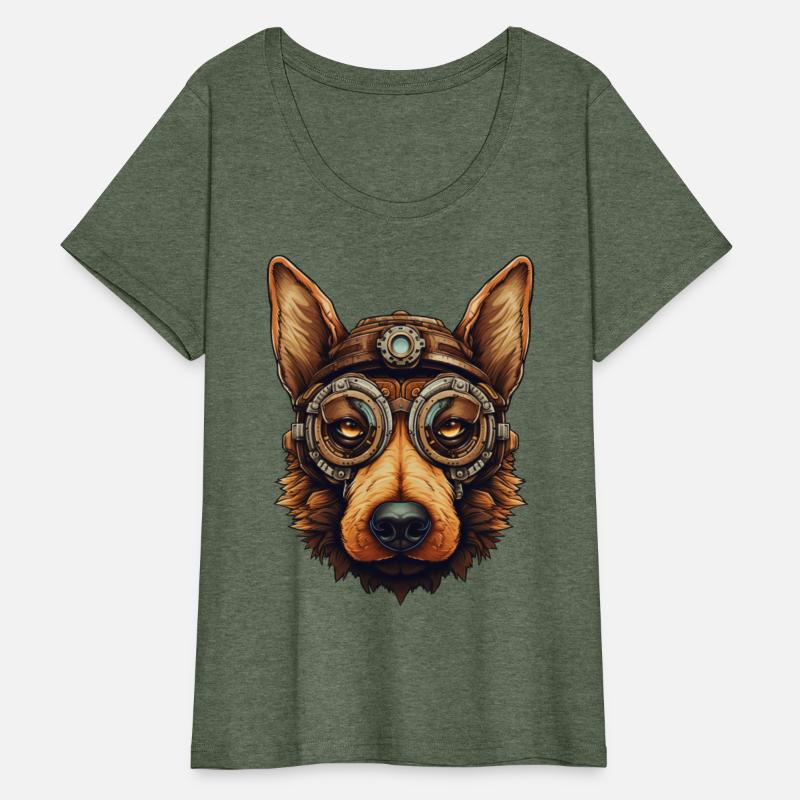 Steampunk German Shepherd Dog in Clockwork