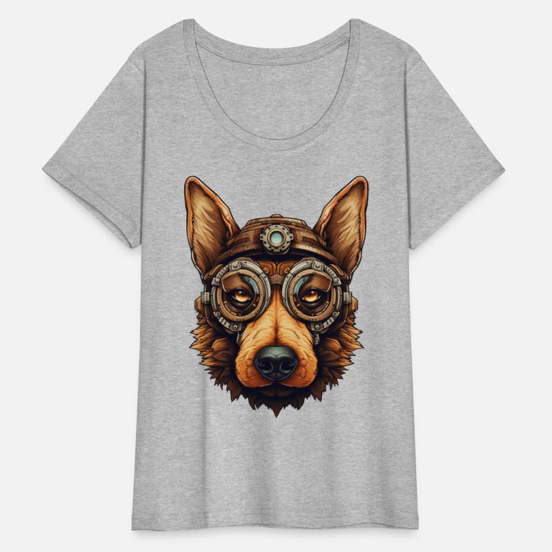 Steampunk German Shepherd Dog in Clockwork