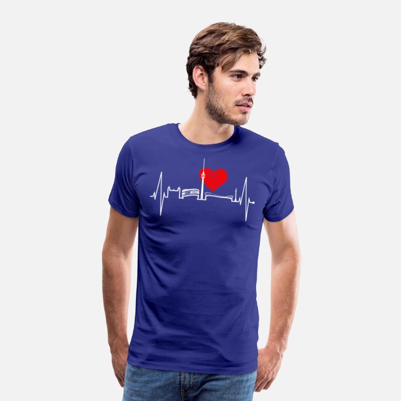 Stuttgart Skyline Heartbeat Germany Fan Heart Love