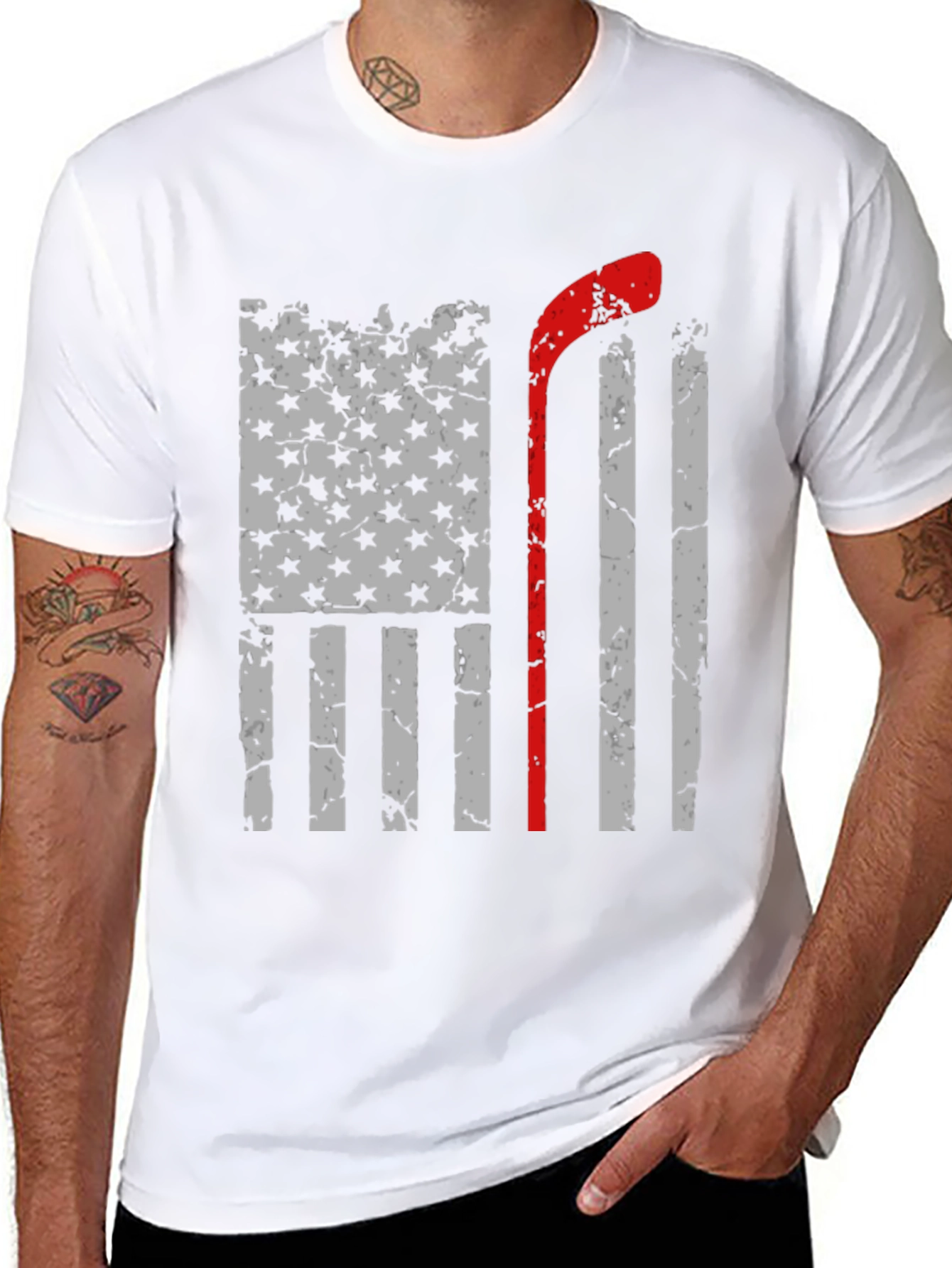 Hockey Flag Graphic Tee