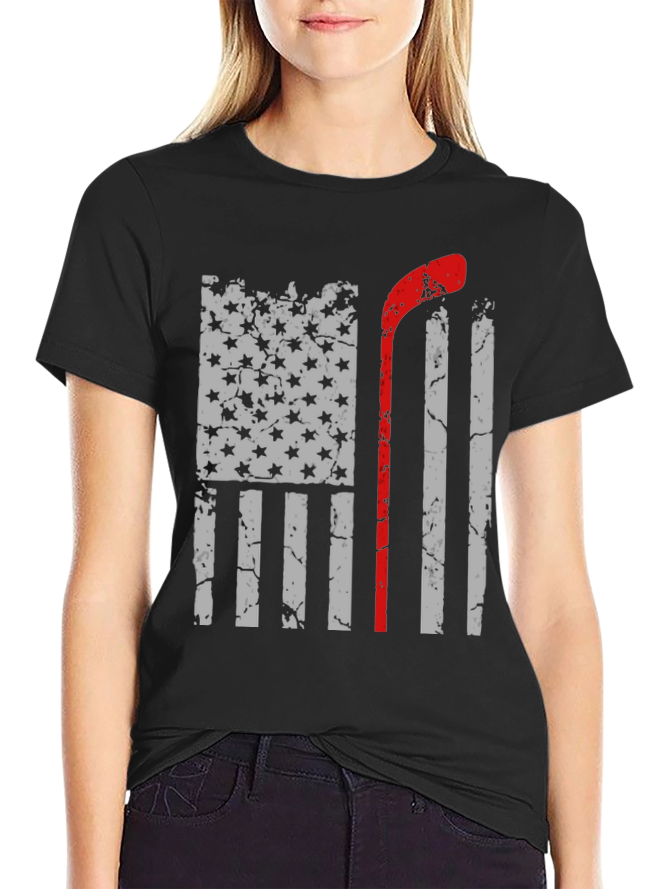 Hockey Flag Graphic Tee