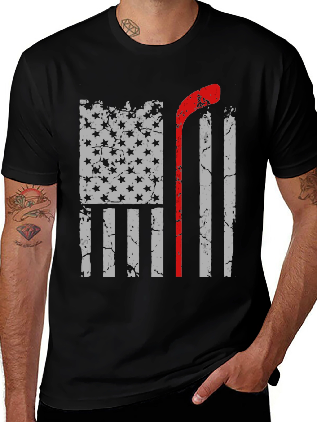 Hockey Flag Graphic Tee