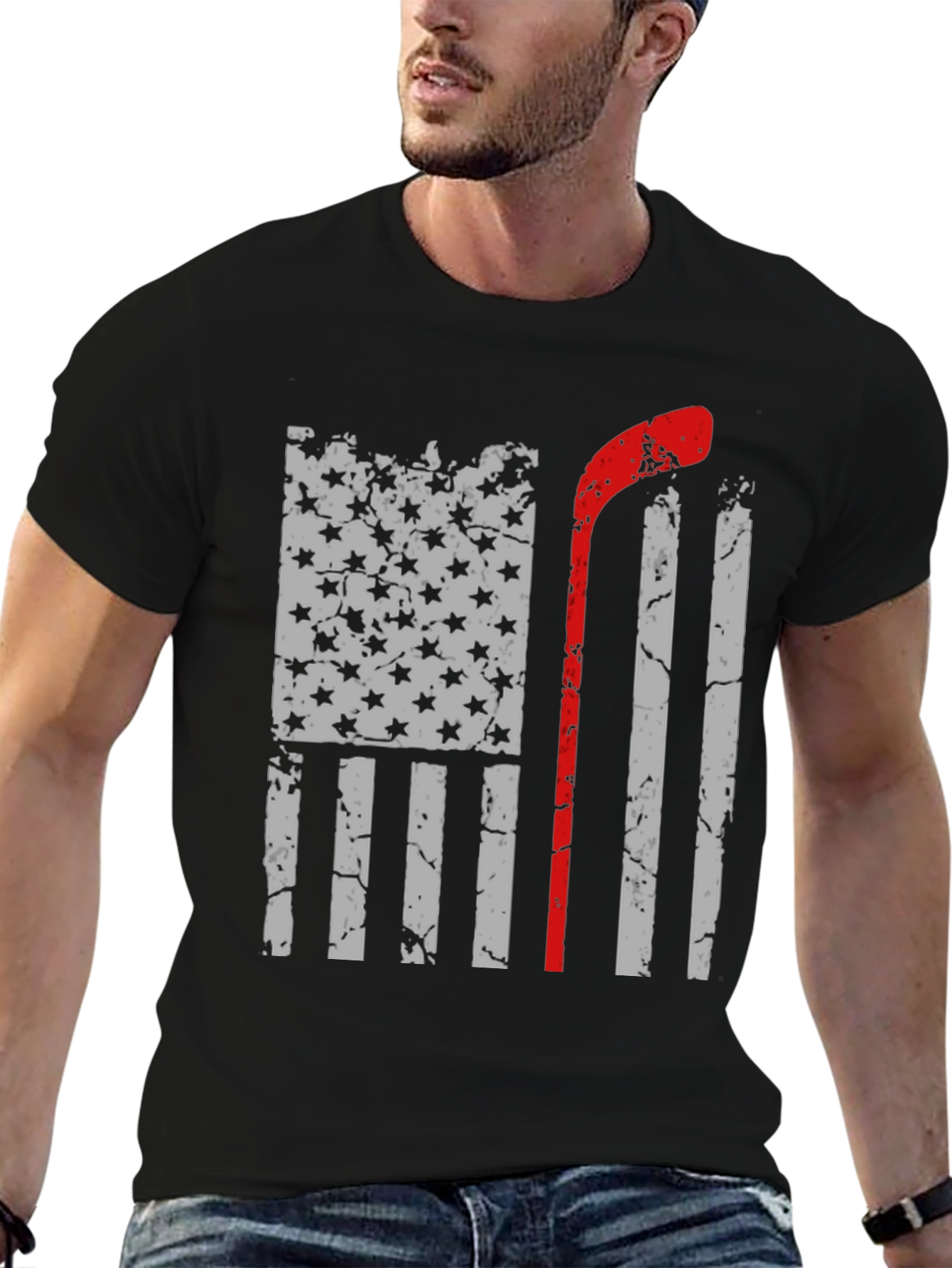 Hockey Flag Graphic Tee