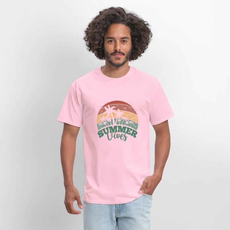 Summer Sunset Palm Tree Vintage 70s 80s