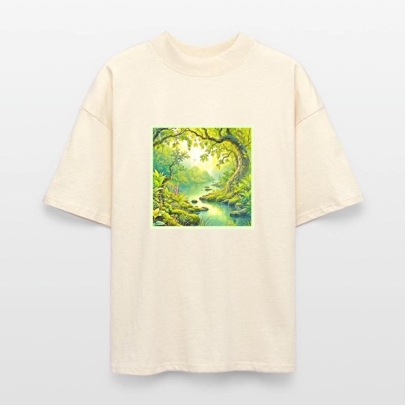 Sunlit Forest Landscape