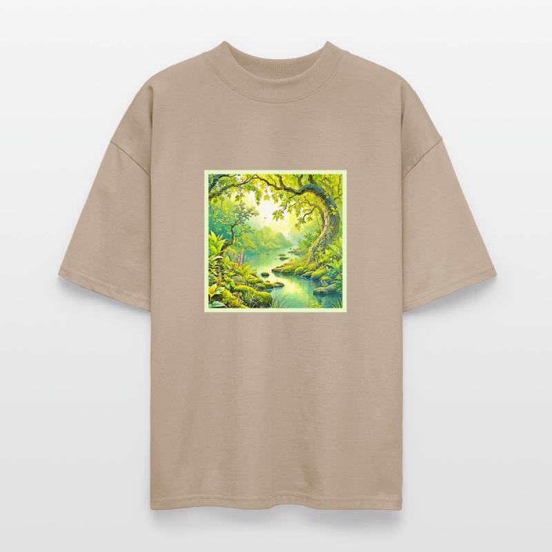 Sunlit Forest Landscape