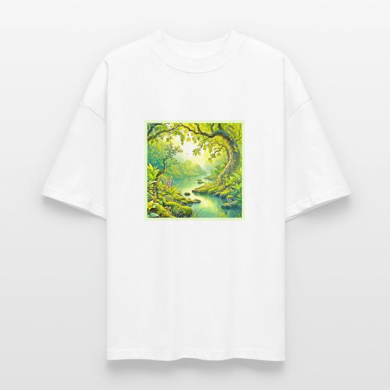 Sunlit Forest Landscape