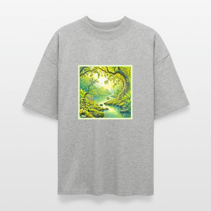Sunlit Forest Landscape