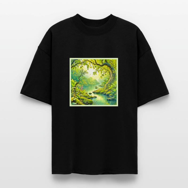 Sunlit Forest Landscape