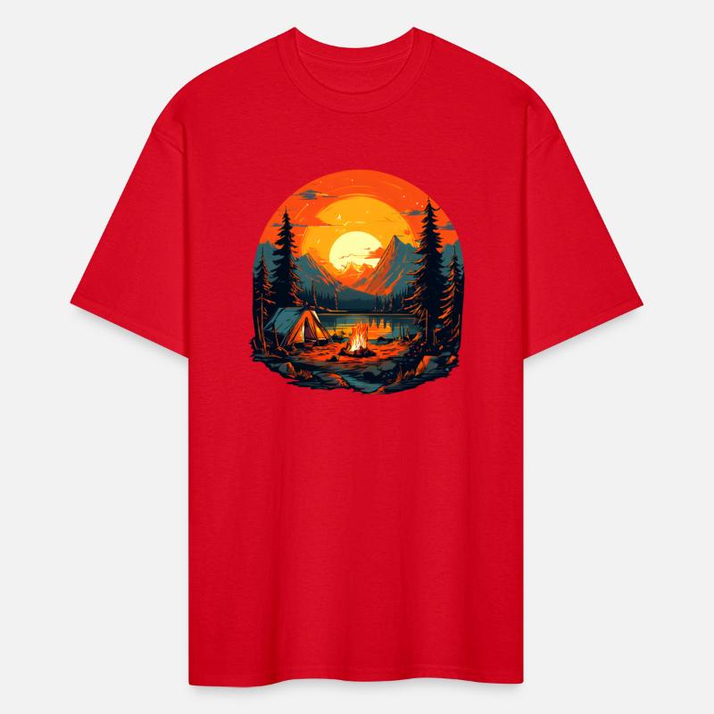 Sunset Serenity A Campfire Reflection