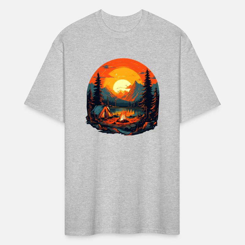 Sunset Serenity A Campfire Reflection