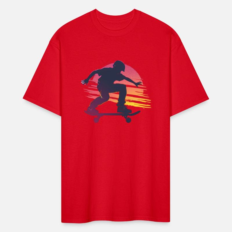 Sunset Skateboarder Urban Vibes