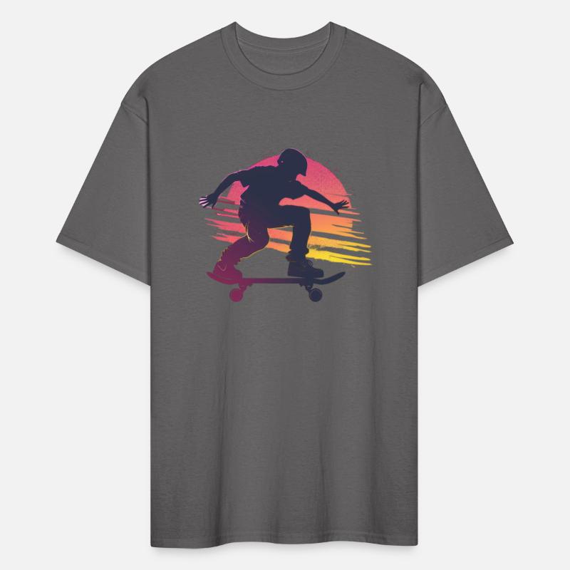 Sunset Skateboarder Urban Vibes