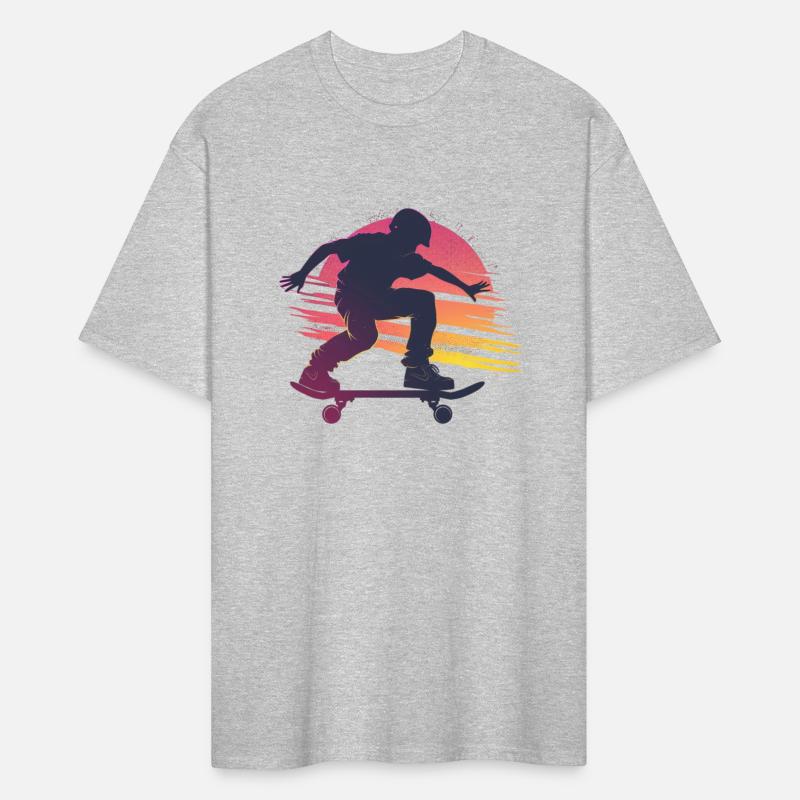Sunset Skateboarder Urban Vibes