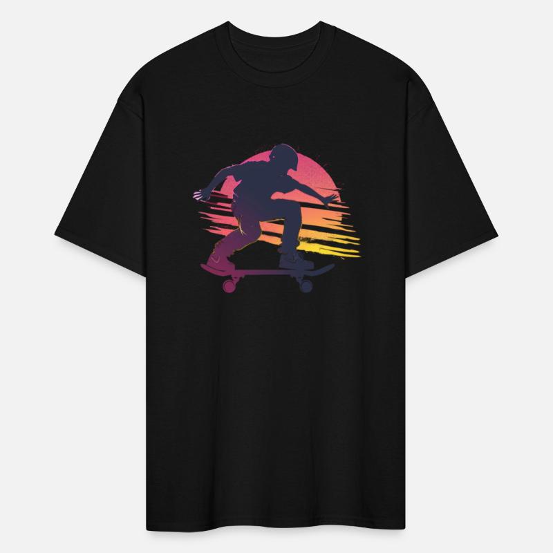 Sunset Skateboarder Urban Vibes