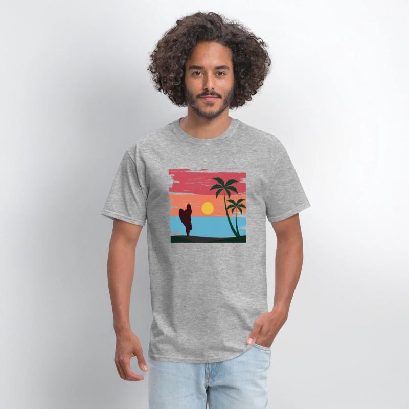 Sunset surfing