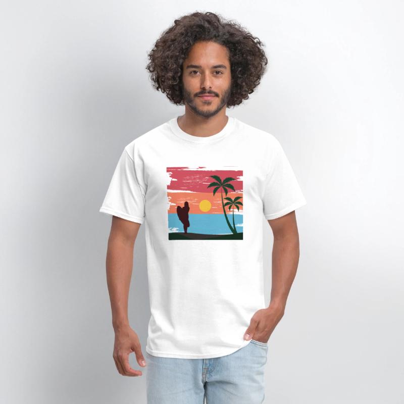 Sunset surfing