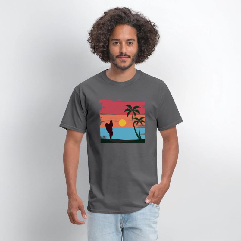 Sunset surfing