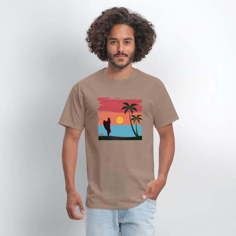 Sunset surfing