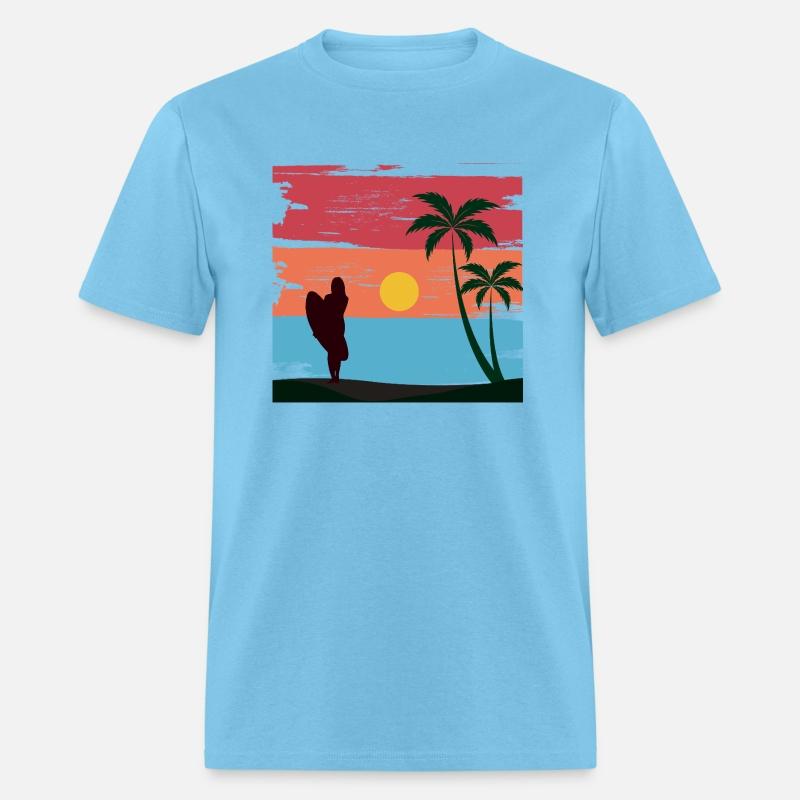 Sunset surfing