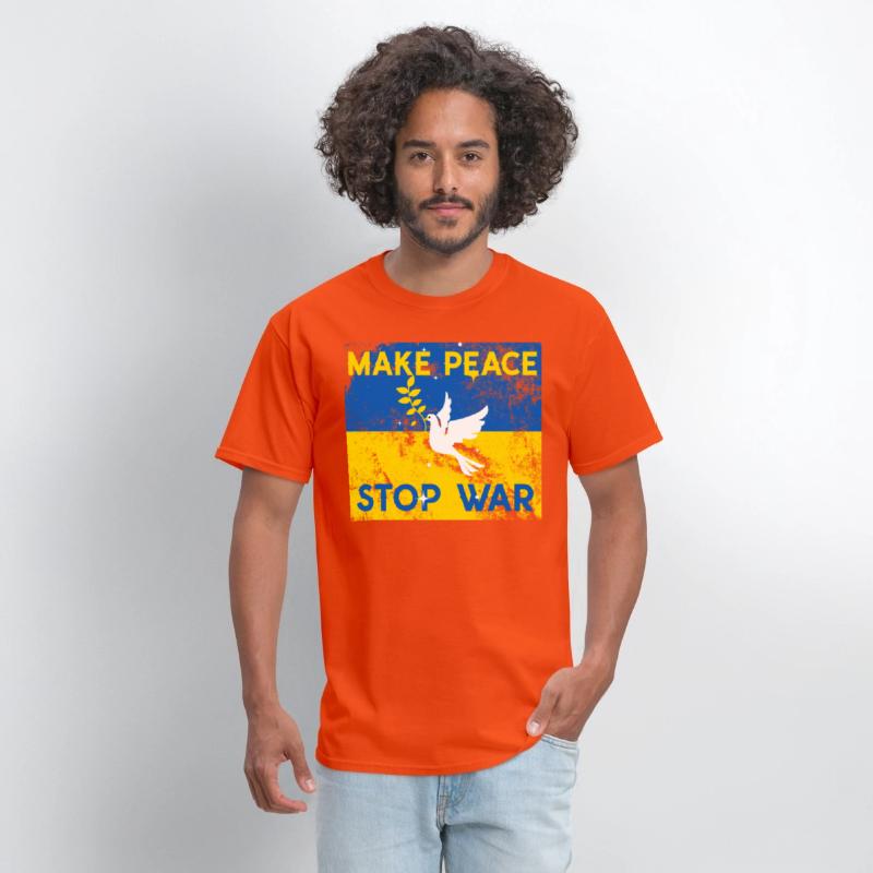 Support Ukraine in time of need stop war make peac