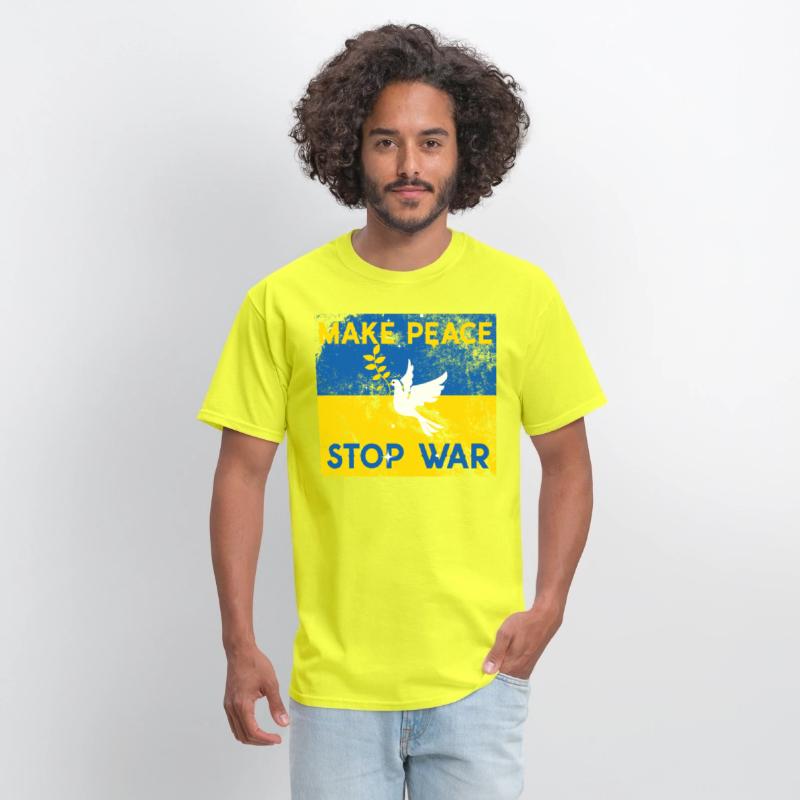 Support Ukraine in time of need stop war make peac