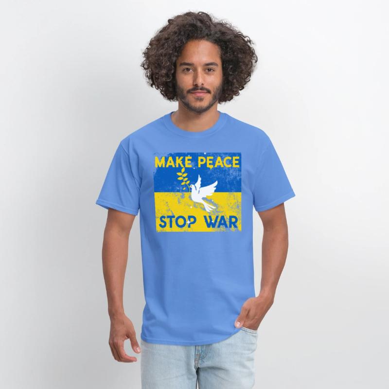 Support Ukraine in time of need stop war make peac