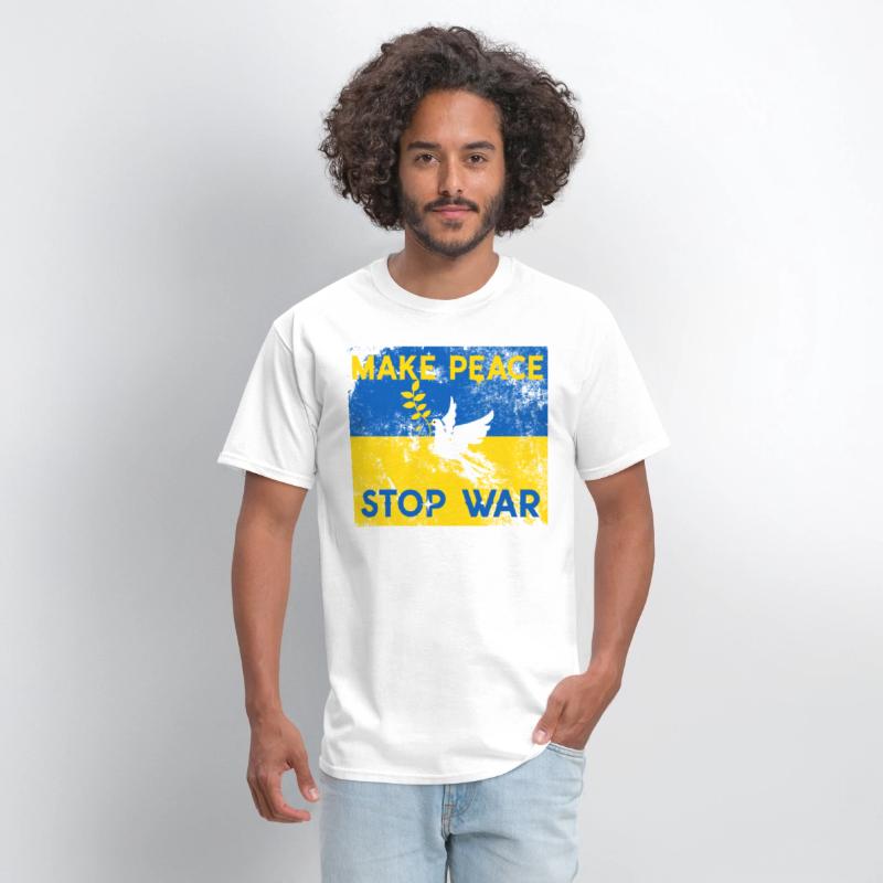 Support Ukraine in time of need stop war make peac