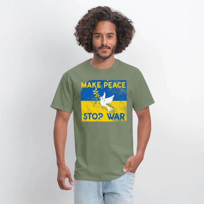 Support Ukraine in time of need stop war make peac