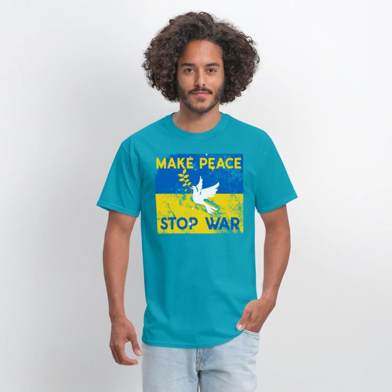 Support Ukraine in time of need stop war make peac