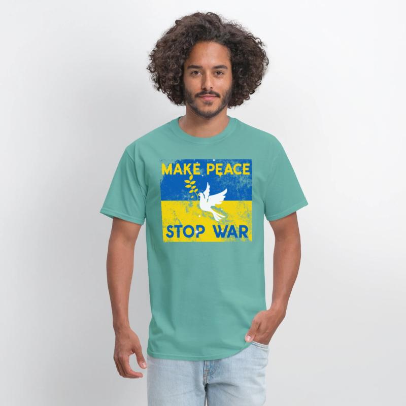 Support Ukraine in time of need stop war make peac