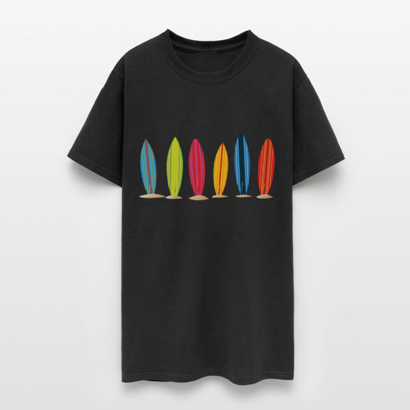 Surfing Surfboards Vintage Retro Style T-shirt