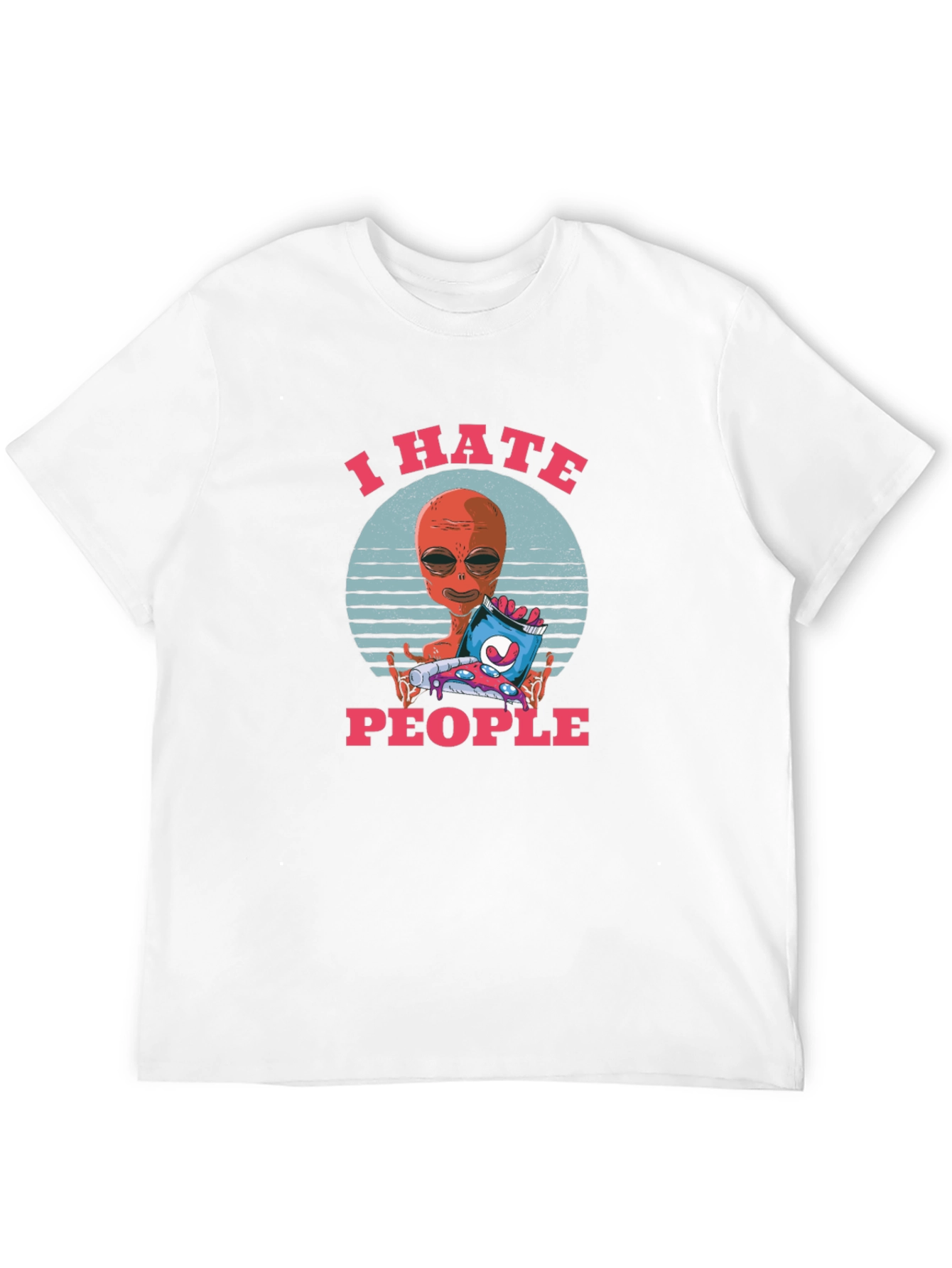 I Hate People Alien Graphic T-Shirt
