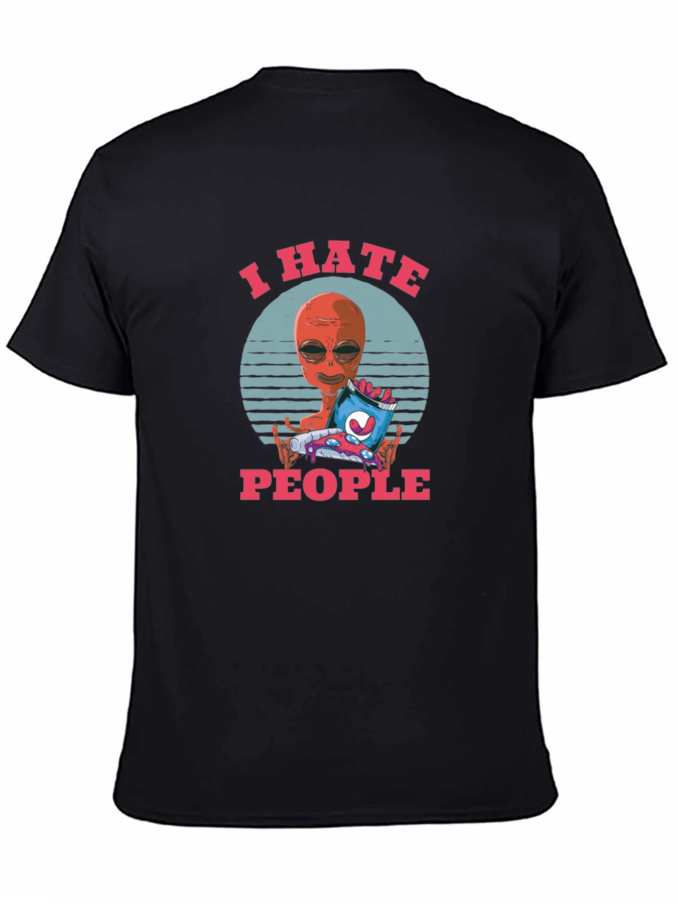 I Hate People Alien Graphic T-Shirt