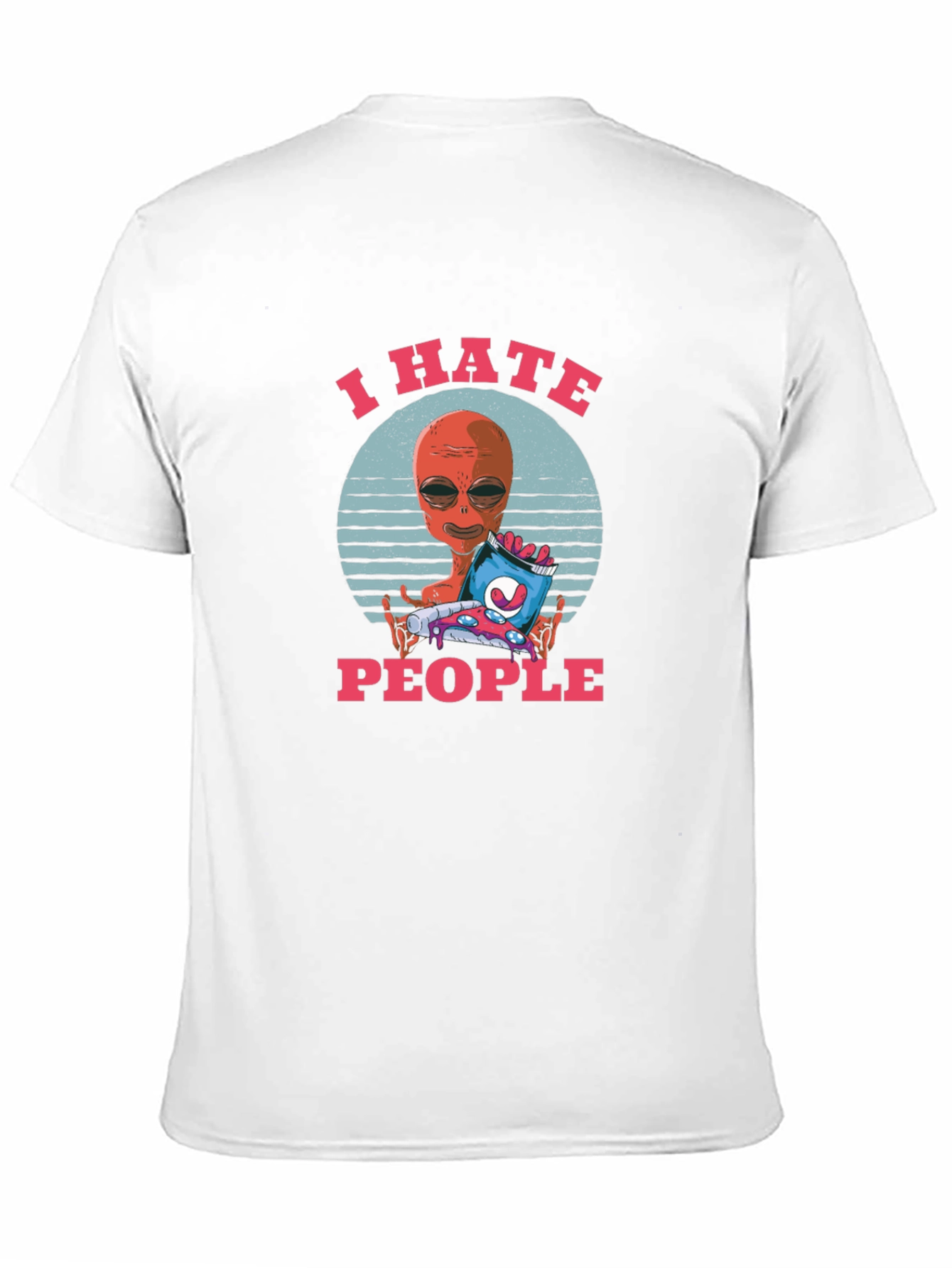 I Hate People Alien Graphic T-Shirt